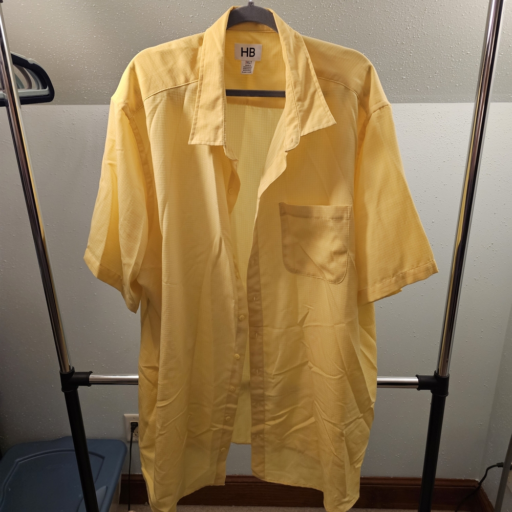 Harbor Bay Yellow Casual Button Down Shirt
